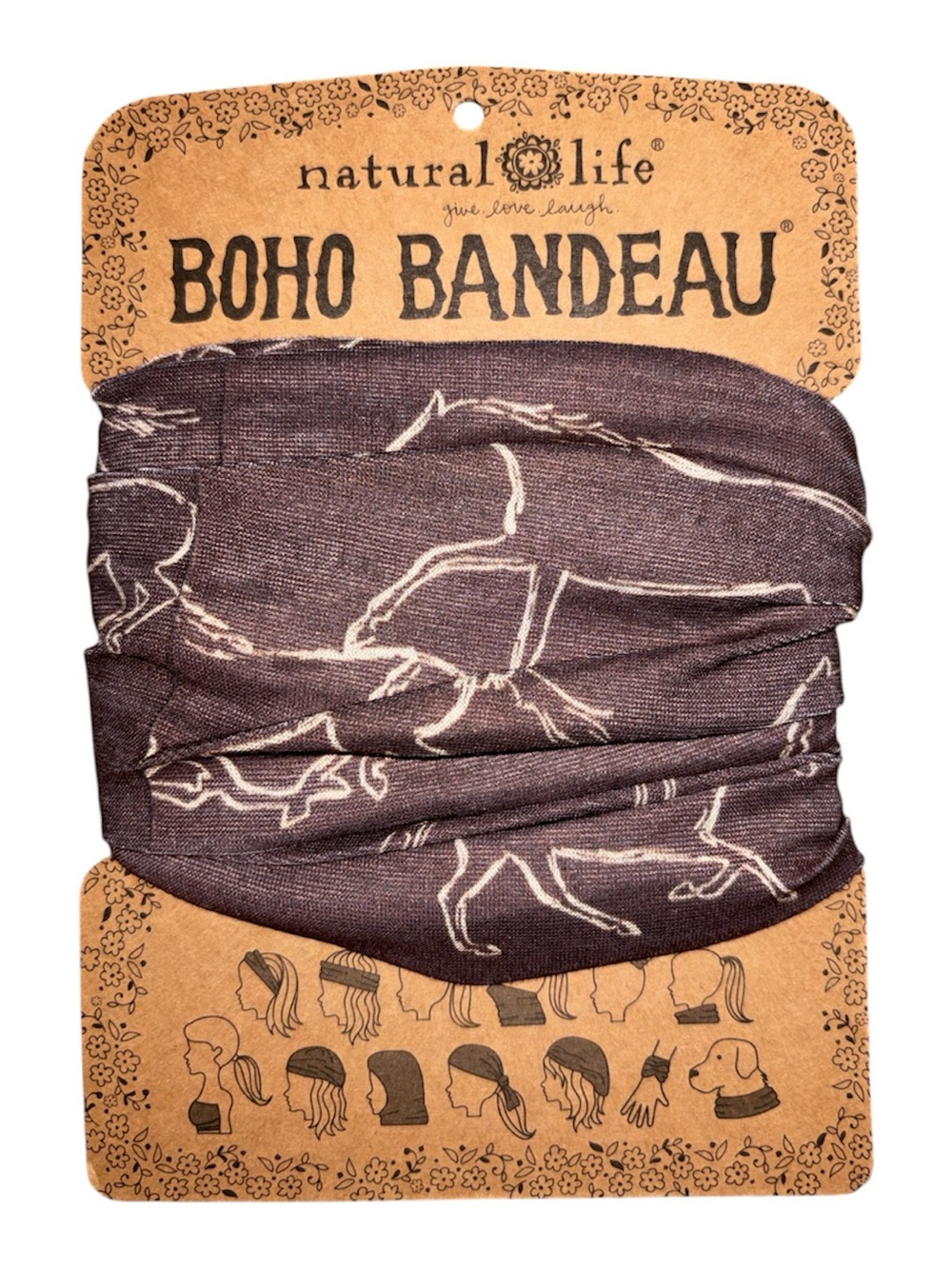 Natural Life boho bandeau hair band horses